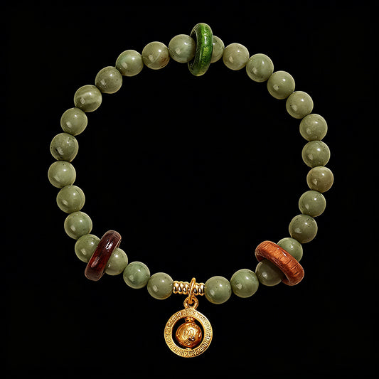 Alxa White Quartz Bead Bracelet