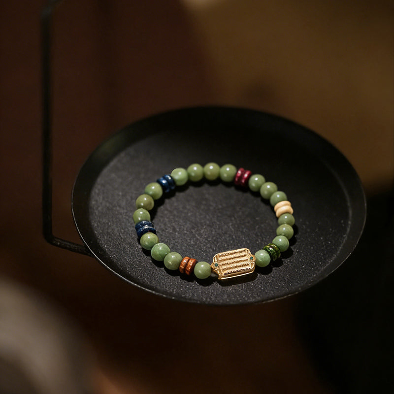 Alxa White Quartz Bead Bracelet