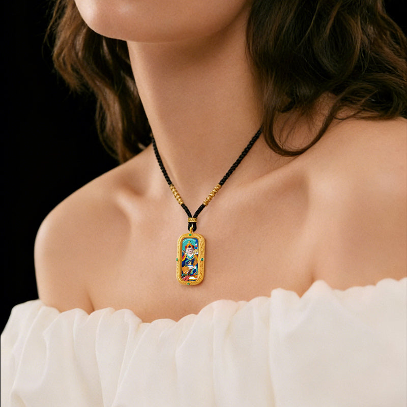 Foreseelucky Padmasambhava Guru Rinpoche Thangka Pendant Style 2