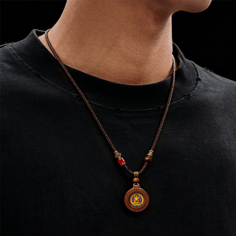 Foreseelucky Shakyamuni Buddha Thangka Pendant Style 2