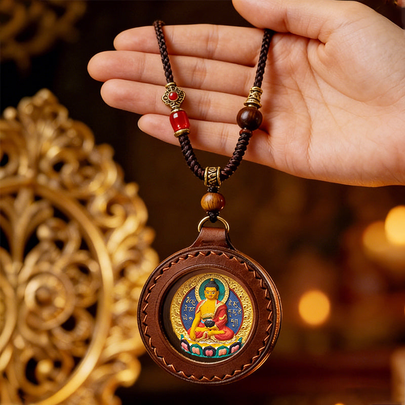 Foreseelucky Shakyamuni Buddha Thangka Pendant Style 2