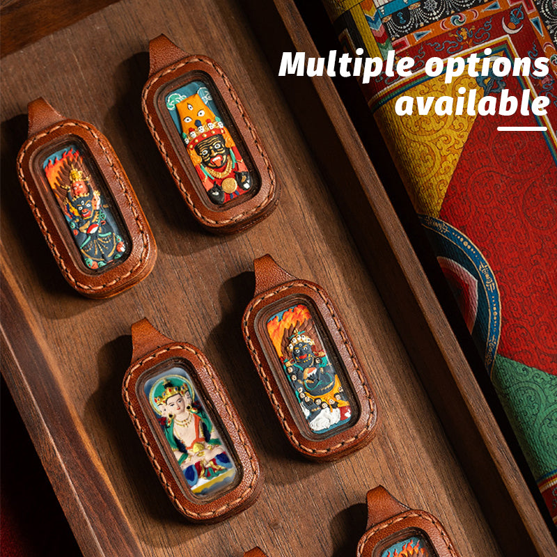 Foreseelucky Zaki Lhamo Thangka Necklace