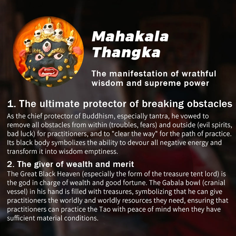 Foreseelucky Mini Mahakala Thangka