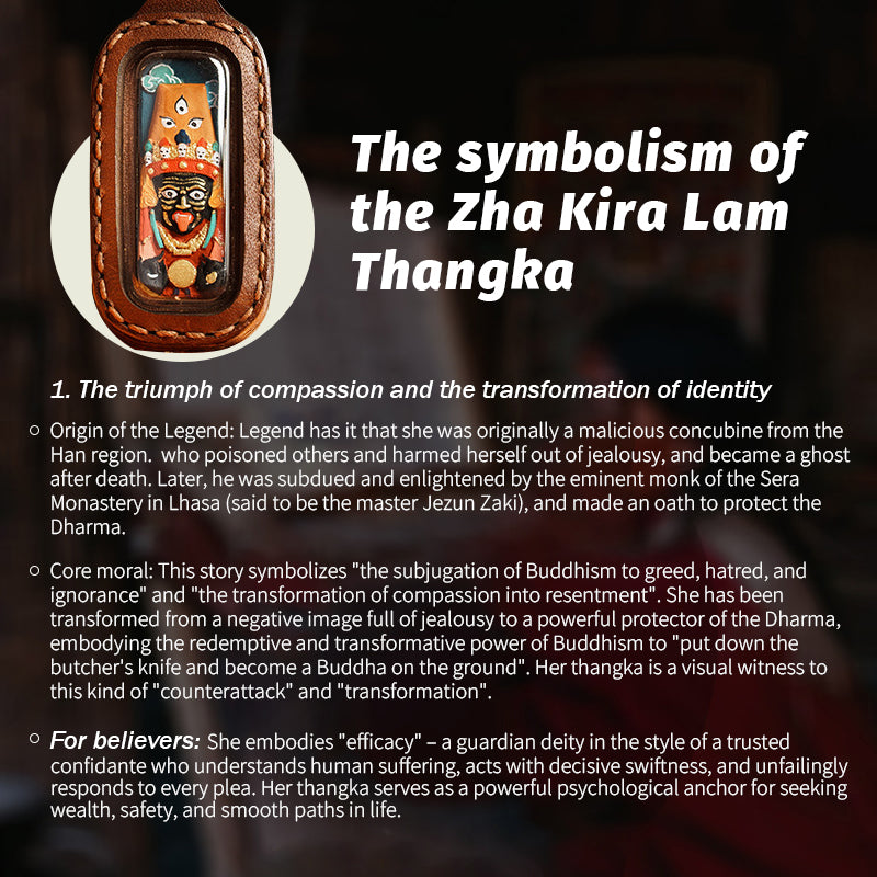 Foreseelucky Zaki Lhamo Thangka Necklace
